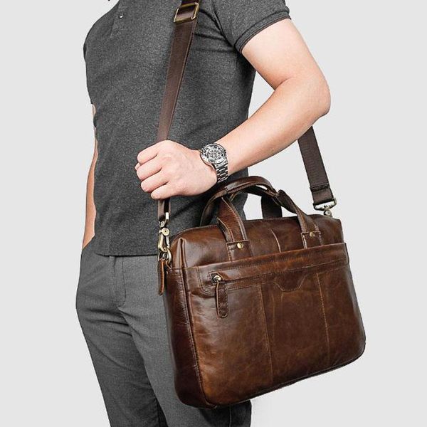 briefcases men's leather briefcase, a4 paper bag, shoulder lap15 business travel bags
briefcases men's leather briefcase, a4 paper bag, shoulder lap15 business travel bags