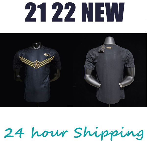 22 21 player version aik fotboll 130 years men's shirt black golden soccer jersey, White;black
22 21 player version aik fotboll 130 years men's shirt black golden soccer jersey, White;black