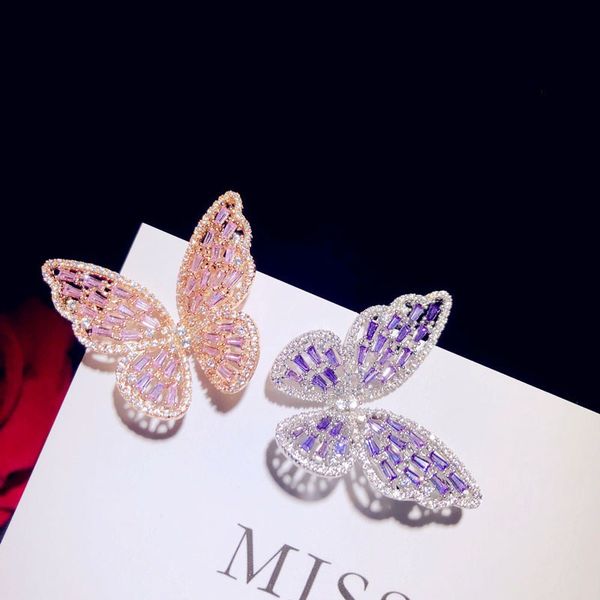 brooches for women s925 sterling silver hollow pink purple butterfly cubic zirconia brooch temperament bijoux femme accessories, Gray
brooches for women s925 sterling silver hollow pink purple butterfly cubic zirconia brooch temperament bijoux femme accessories, Gray