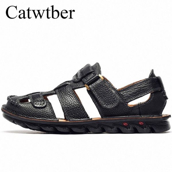 catwtber new summer split leather handmade sandals men beach shoes outdoor slippers casual sandals summer leather x8wn#, Black
catwtber new summer split leather handmade sandals men beach shoes outdoor slippers casual sandals summer leather x8wn#, Black
