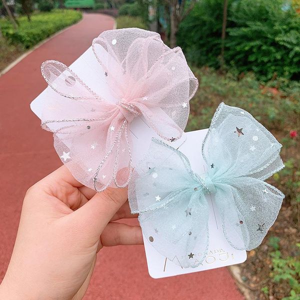 hair accessories wholesale 15pcs fashion cute glitter star mesh bow hairpins gauze bowknot clips princess headwear boutique, Slivery;white
hair accessories wholesale 15pcs fashion cute glitter star mesh bow hairpins gauze bowknot clips princess headwear boutique, Slivery;white