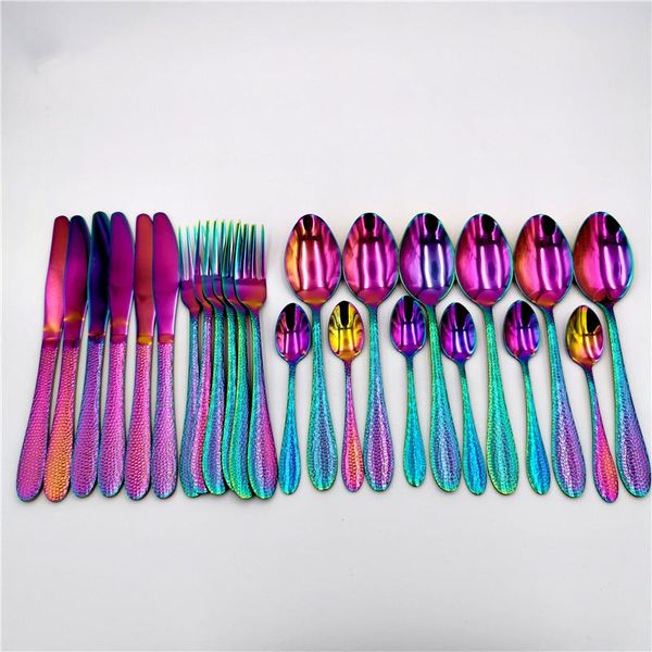 dinnerware sets rainbow tableware cutlery set manon-slip forks spoons knifes 18/10 stainless steel 24pcs holiday gift box
dinnerware sets rainbow tableware cutlery set manon-slip forks spoons knifes 18/10 stainless steel 24pcs holiday gift box