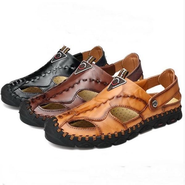 slippers men leather non-slip beach sandals summer classics flip flops men's soft bottom, Black
slippers men leather non-slip beach sandals summer classics flip flops men's soft bottom, Black