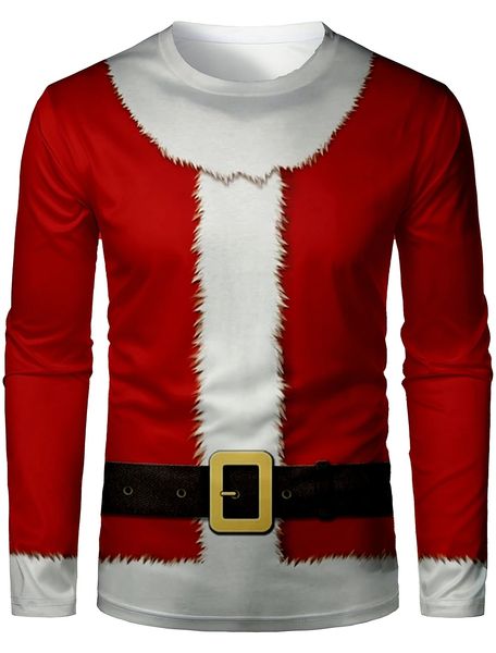 men's christmas 3d printing t-shirt long-sleeved christmas gift box color matching streetwear round neck high quality, White;black
men's christmas 3d printing t-shirt long-sleeved christmas gift box color matching streetwear round neck high quality, White;black
