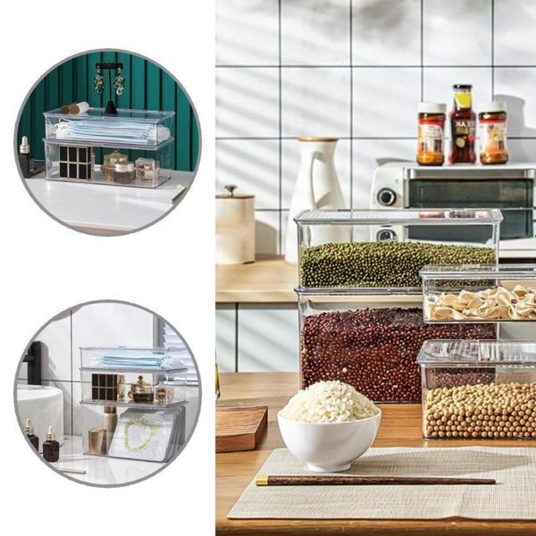 storage bottles & jars lightweight practical large-capacity food container pet refrigerator box transparent for kitchen
storage bottles & jars lightweight practical large-capacity food container pet refrigerator box transparent for kitchen