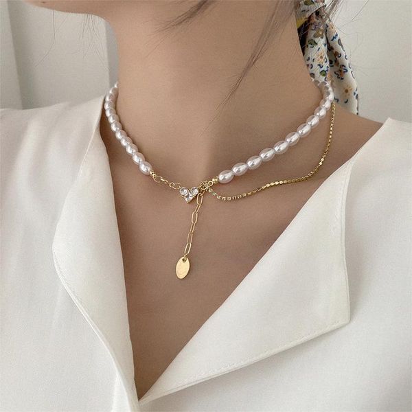 chokers minar french elegant pearls necklaces for women lady gold link chain shiny cz stone love heart necklace wedding jewelry, Golden;silver
chokers minar french elegant pearls necklaces for women lady gold link chain shiny cz stone love heart necklace wedding jewelry, Golden;silver