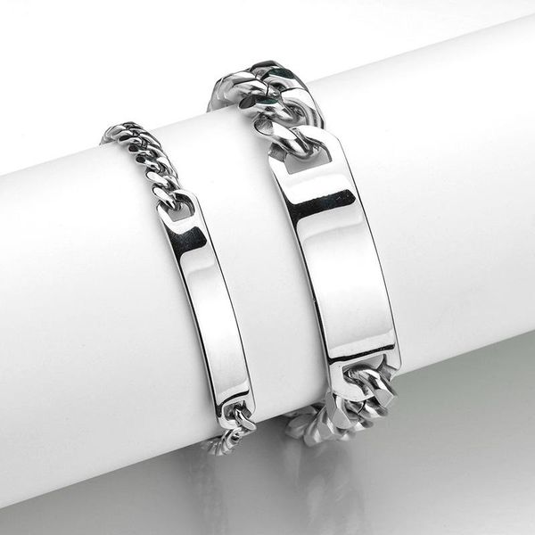 link, chain nameplate bracelets men statement stainless steel bracelet for women fashion charm custom gifts man simple, Black
link, chain nameplate bracelets men statement stainless steel bracelet for women fashion charm custom gifts man simple, Black