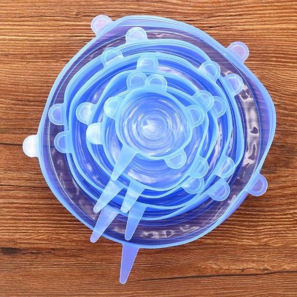 food savers & storage containers 6 pcs/set reusable silicone wrap stretch vacuum seal cover kitchen organization fresh keeping sealed lids
food savers & storage containers 6 pcs/set reusable silicone wrap stretch vacuum seal cover kitchen organization fresh keeping sealed lids