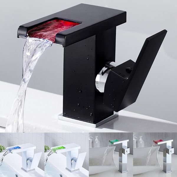 bathroom sink faucets temperature sensor colors change led faucet cold and water mixer tap waterfall single hole basin
bathroom sink faucets temperature sensor colors change led faucet cold and water mixer tap waterfall single hole basin