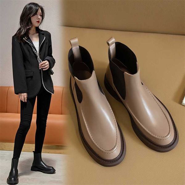 genuine leather women's boots retro british style slip-on chelsea boots fashion ankle boots round toe flat with women shoes 211103, Black
genuine leather women's boots retro british style slip-on chelsea boots fashion ankle boots round toe flat with women shoes 211103, Black