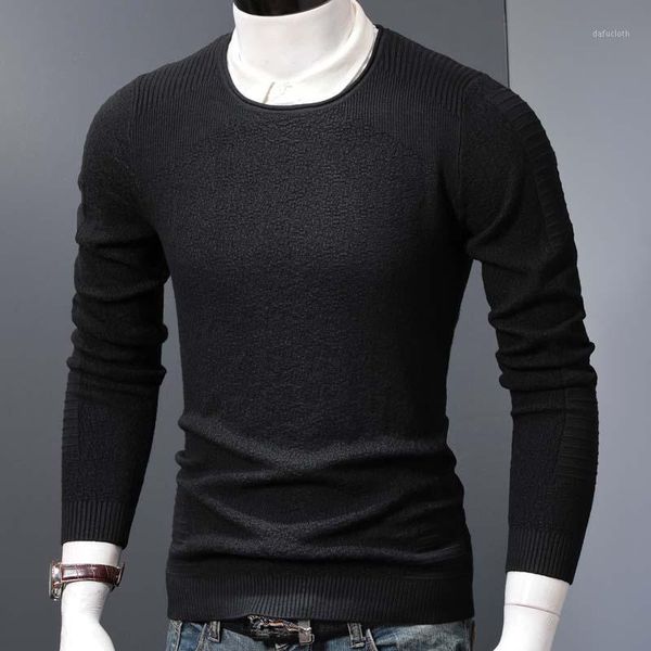 men's sweaters casual sweater men business winter clothes crewneck knitted pullover, White;black
men's sweaters casual sweater men business winter clothes crewneck knitted pullover, White;black