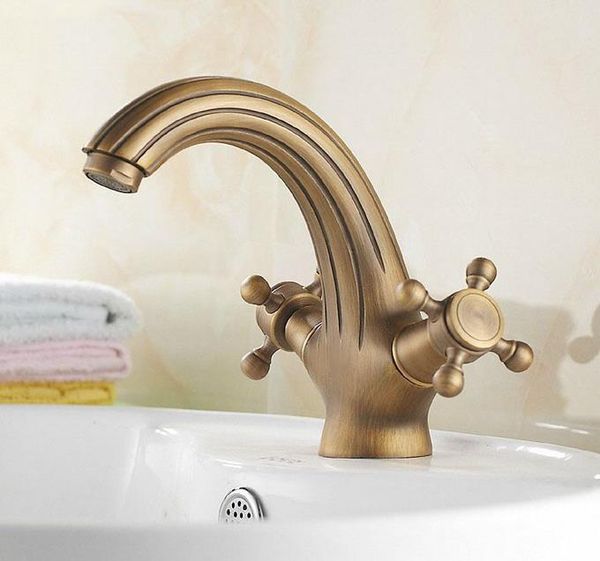 bathroom sink faucets antique brass faucet basin mixer tap swan neck deck mounted double cross handles single hole anf026
bathroom sink faucets antique brass faucet basin mixer tap swan neck deck mounted double cross handles single hole anf026