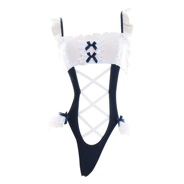 one-piece suits women maid cosplay costume hollow out sleeveless bodysuit bowknot ruched lingerie party cutout leotard female nightwear
one-piece suits women maid cosplay costume hollow out sleeveless bodysuit bowknot ruched lingerie party cutout leotard female nightwear
