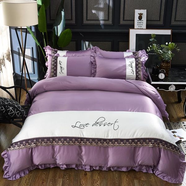 bedding sets 4pcs washing silk luxury embroidery bed set double king size duvet cover sheet pillowcase
bedding sets 4pcs washing silk luxury embroidery bed set double king size duvet cover sheet pillowcase