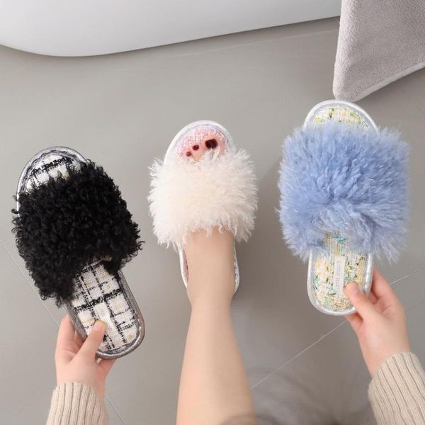 slippers maggie's walker winter home women fur fashion warm shoes indoor fuzzy flat sandals female house slides femme pantoufles, Black
slippers maggie's walker winter home women fur fashion warm shoes indoor fuzzy flat sandals female house slides femme pantoufles, Black