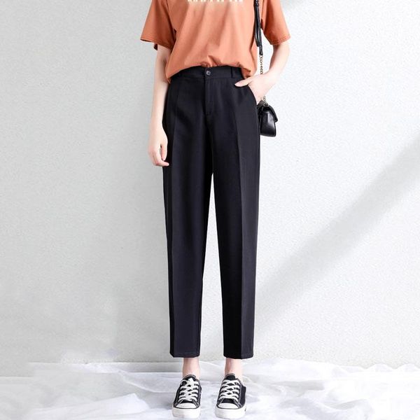 women's pants & capris suit women elegant fashion office wear drape straight vintage high waist zipper female trousers, Black;white
women's pants & capris suit women elegant fashion office wear drape straight vintage high waist zipper female trousers, Black;white