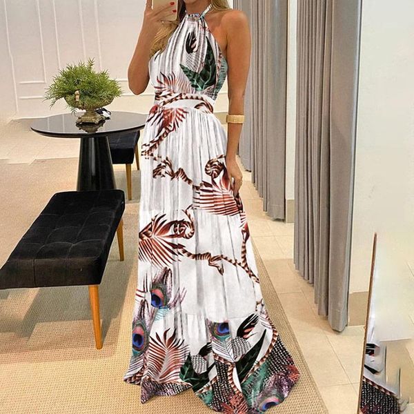 casual dresses woman print sleeveless halter long a-line dress female elegant bandage patchwork stylish for women 2021 lady vestidos, Black;gray
casual dresses woman print sleeveless halter long a-line dress female elegant bandage patchwork stylish for women 2021 lady vestidos, Black;gray
