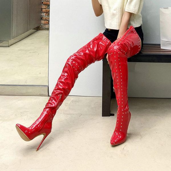 boots 2021 stiletto high heel pointed toe thigh ladies autumn winter warm fashion rivet zipper plus size women shoes, Black
boots 2021 stiletto high heel pointed toe thigh ladies autumn winter warm fashion rivet zipper plus size women shoes, Black