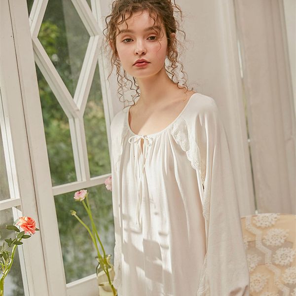 women's sleepwear nightgown women white pink spring autumn long-sleeved simple style princess lady night lqch, Black;red
women's sleepwear nightgown women white pink spring autumn long-sleeved simple style princess lady night lqch, Black;red