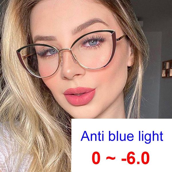 sunglasses myopia correction glasses 0 to -6.0 anti blue light gaming women cat eye double clolors print eyeglasses frame optical, White;black
sunglasses myopia correction glasses 0 to -6.0 anti blue light gaming women cat eye double clolors print eyeglasses frame optical, White;black