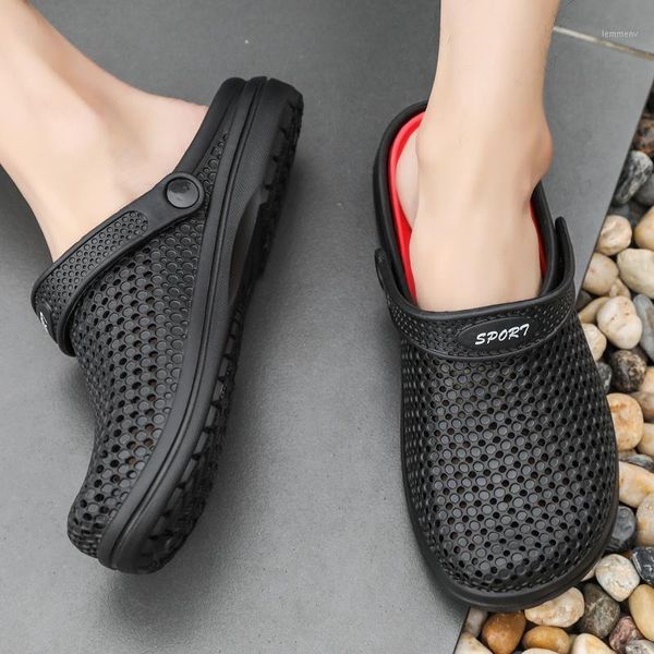 sandals men summer beach slipper breathable man garden shoes casual slides swimming flip flops plus size 461, Black
sandals men summer beach slipper breathable man garden shoes casual slides swimming flip flops plus size 461, Black