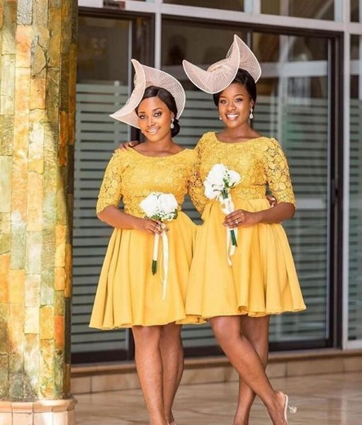 sunshine girl's bridesmaid dresses scoop neck lace half sleeves wedding guest dress a line short prom party gowns, White;pink
sunshine girl's bridesmaid dresses scoop neck lace half sleeves wedding guest dress a line short prom party gowns, White;pink