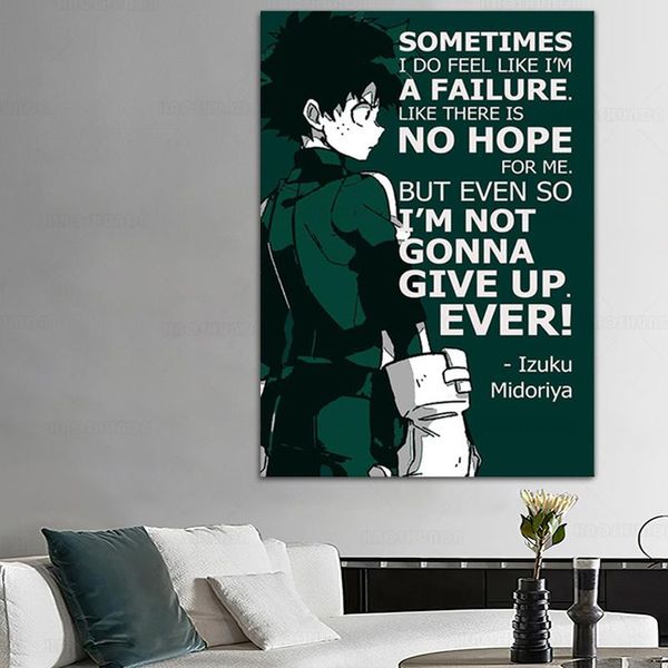 paintings izuku midoriya anime quote cartoon tv series character poster hd printing canvas painting living room decoration
paintings izuku midoriya anime quote cartoon tv series character poster hd printing canvas painting living room decoration