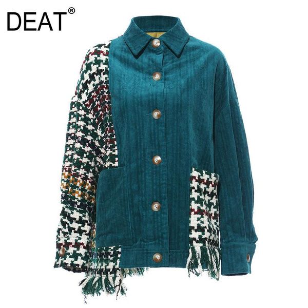 turn-down collar full sleeves tassels plaided contrast colors velvet single brested short coat 19g-a65 women's jackets, Black;brown
turn-down collar full sleeves tassels plaided contrast colors velvet single brested short coat 19g-a65 women's jackets, Black;brown