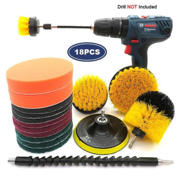 car sponge 3/4/18pcs electric scrubber detailing drill brush kit plastic round cleaning washing tools for pet glass wheel nylon brushes
car sponge 3/4/18pcs electric scrubber detailing drill brush kit plastic round cleaning washing tools for pet glass wheel nylon brushes