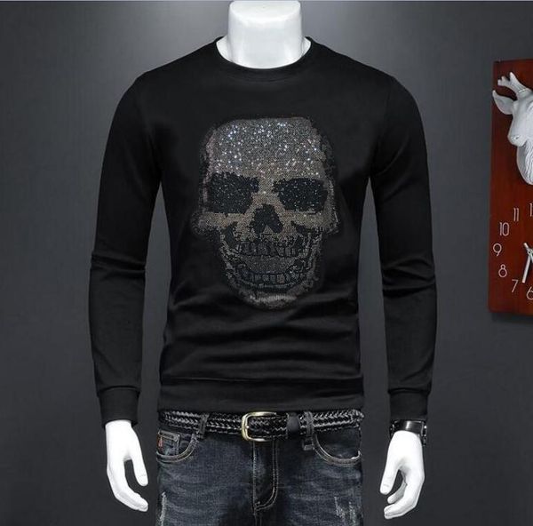 2022 new designer drill man fashion casual hoodies asian size diamond stone mens, Black
2022 new designer drill man fashion casual hoodies asian size diamond stone mens, Black