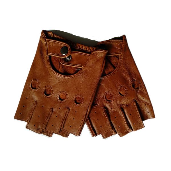 black men genuine leather gloves slip-resistant luvas half finger sheep leather fingerless gloves gants moto l01, Blue;gray
black men genuine leather gloves slip-resistant luvas half finger sheep leather fingerless gloves gants moto l01, Blue;gray