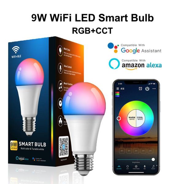 bulbs 2.4gwifi bluetooth control smart color led work with alexa rgb corlorful dimmable timer 9w remote music light
bulbs 2.4gwifi bluetooth control smart color led work with alexa rgb corlorful dimmable timer 9w remote music light