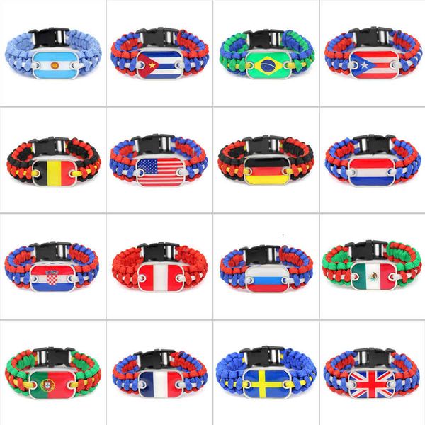souvenir national flag bracelet of all countries in the world seven core umbrella rope lifesaving
souvenir national flag bracelet of all countries in the world seven core umbrella rope lifesaving