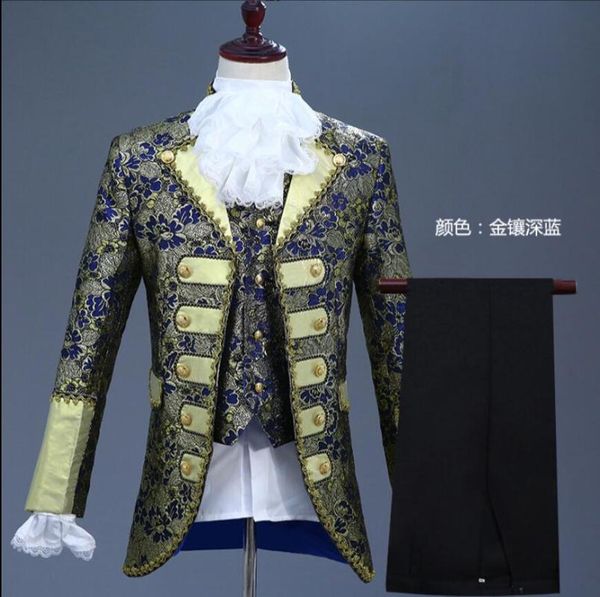 men's suits & blazers s-xxl european court formal dresses prince stage drama performance clothing models studio costumes sets, White;black
men's suits & blazers s-xxl european court formal dresses prince stage drama performance clothing models studio costumes sets, White;black