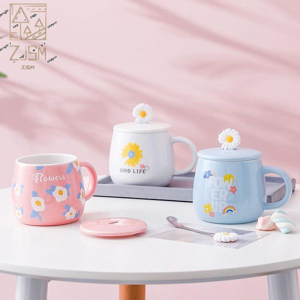 mugs color cartoon milk coffee ceramic mug with lid spoon cup cute flowers heat-resistant children office gifts
mugs color cartoon milk coffee ceramic mug with lid spoon cup cute flowers heat-resistant children office gifts