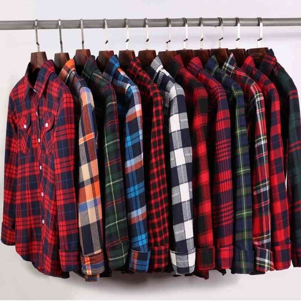 spring autumn women blouse cotton long sleeve plaid shirt fashion large size slim women's vintage blouses casual blusas 210410, White
spring autumn women blouse cotton long sleeve plaid shirt fashion large size slim women's vintage blouses casual blusas 210410, White