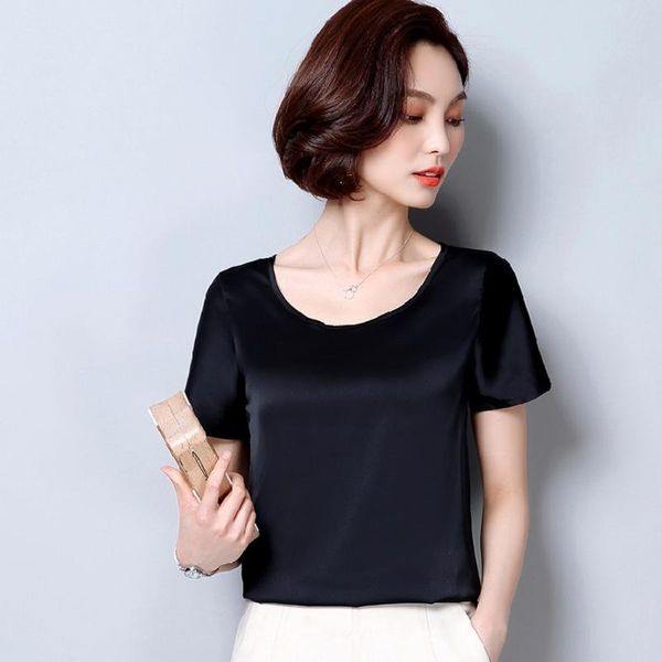 women's blouses & shirts -4xl temperament fashion elegant casual short sleeve slim chiffon shirt, White
women's blouses & shirts -4xl temperament fashion elegant casual short sleeve slim chiffon shirt, White