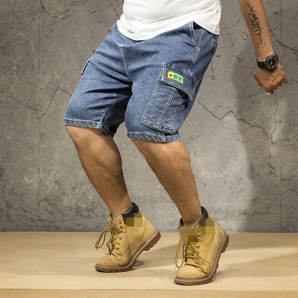men's jeans plus size 42 men denim at knee height fashion shorts washed multi-pockets cargo summer outdoors casual loose short brim pan, Blue
men's jeans plus size 42 men denim at knee height fashion shorts washed multi-pockets cargo summer outdoors casual loose short brim pan, Blue