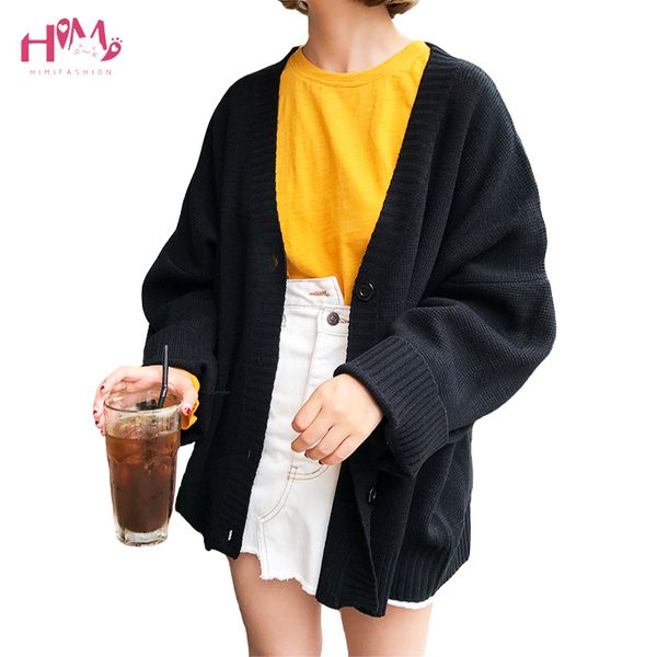 korean autumn vintage sweaters cardigans for women winter knitwear fashion solid slim female long sleeve loose coats, White
korean autumn vintage sweaters cardigans for women winter knitwear fashion solid slim female long sleeve loose coats, White
