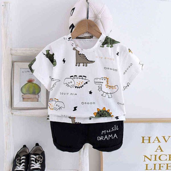 2pcs kids baby clothes set for boys cut cartoon summer infant clothing suit dinosaur t-shirt toddler outfit 1 2 3 4 years g220217, White
2pcs kids baby clothes set for boys cut cartoon summer infant clothing suit dinosaur t-shirt toddler outfit 1 2 3 4 years g220217, White