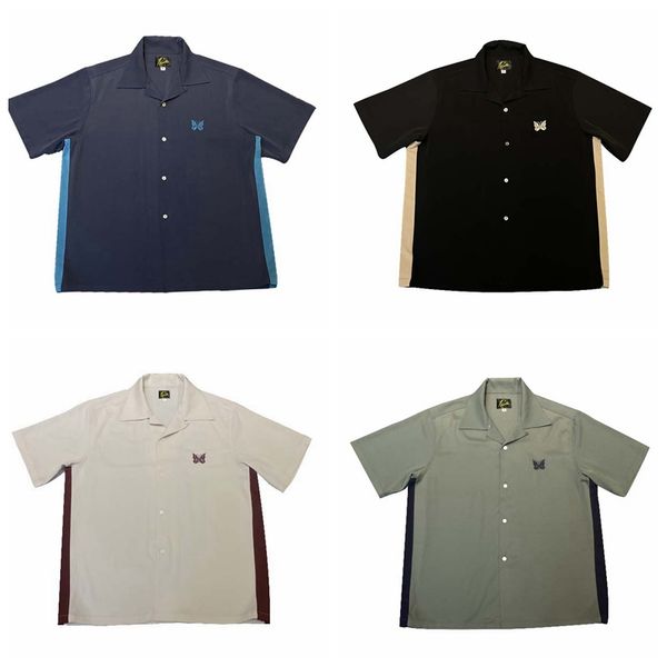 5 colors mens designer t shirts needles 20aw butterfly embroidery color matching short sleeve t-shirt high street casual, White;black
5 colors mens designer t shirts needles 20aw butterfly embroidery color matching short sleeve t-shirt high street casual, White;black