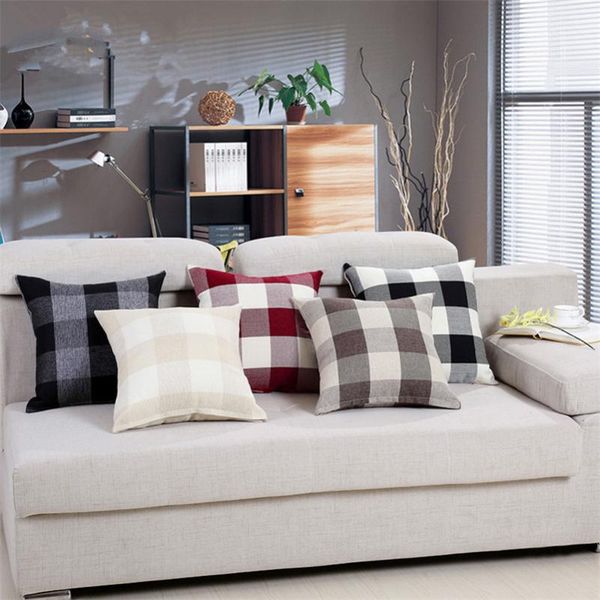 cushion/decorative pillow 1pcs 45x45cm fashion thicken grid pure color linen cotton cushion for sofa decorative throw office car decor
cushion/decorative pillow 1pcs 45x45cm fashion thicken grid pure color linen cotton cushion for sofa decorative throw office car decor