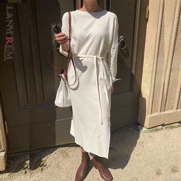 white dresses loose o neck long sleeve women spring summer casual female lady streetwear dress with belt 2d1272 210507, Black;gray
white dresses loose o neck long sleeve women spring summer casual female lady streetwear dress with belt 2d1272 210507, Black;gray