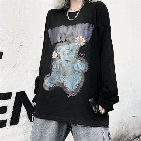 summer korean letter bear mens and womens cartoon ins print hip hop harajuku chic cotton streetwear oversized casual vintage, White;black
summer korean letter bear mens and womens cartoon ins print hip hop harajuku chic cotton streetwear oversized casual vintage, White;black
