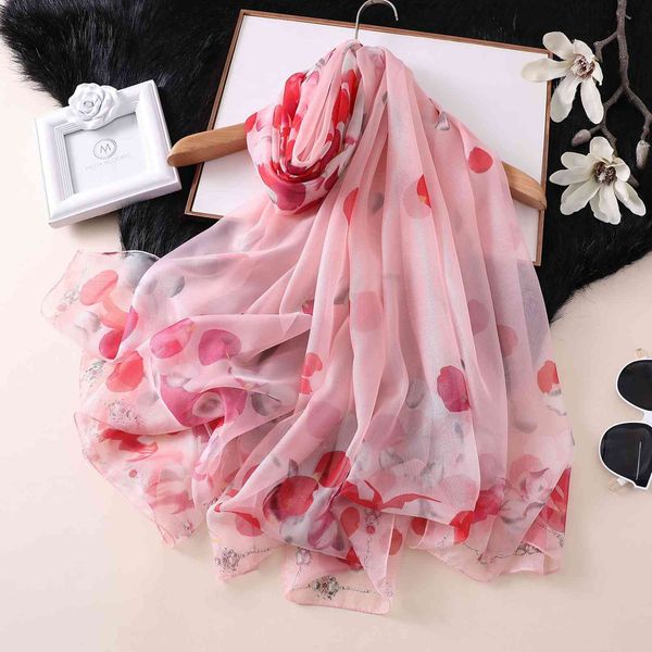 petal printing blue silk beach towel long thin versatile women's scarf air conditioning shawl in spring and summer of 2019, Blue;gray
petal printing blue silk beach towel long thin versatile women's scarf air conditioning shawl in spring and summer of 2019, Blue;gray