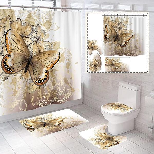 shower curtains big butterflies with flowers print curtain set 3d elegant flannel toilet lid cover anti-slip kitchen mat rug home carpets
shower curtains big butterflies with flowers print curtain set 3d elegant flannel toilet lid cover anti-slip kitchen mat rug home carpets