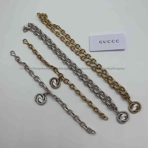 special offer 70% off luxury jewelry brass gujia home twist thread necklace bracelet double letter hip hop fashion men's and women', Black
special offer 70% off luxury jewelry brass gujia home twist thread necklace bracelet double letter hip hop fashion men's and women', Black