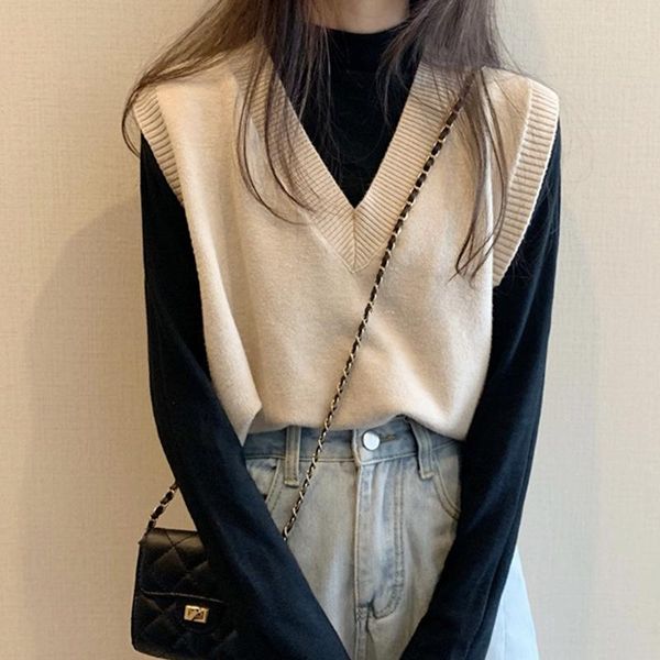 women's knitted small vest spring and autumn waistcoat sweater loose fashion all-match outer wear trend jacket vests, Black;white
women's knitted small vest spring and autumn waistcoat sweater loose fashion all-match outer wear trend jacket vests, Black;white