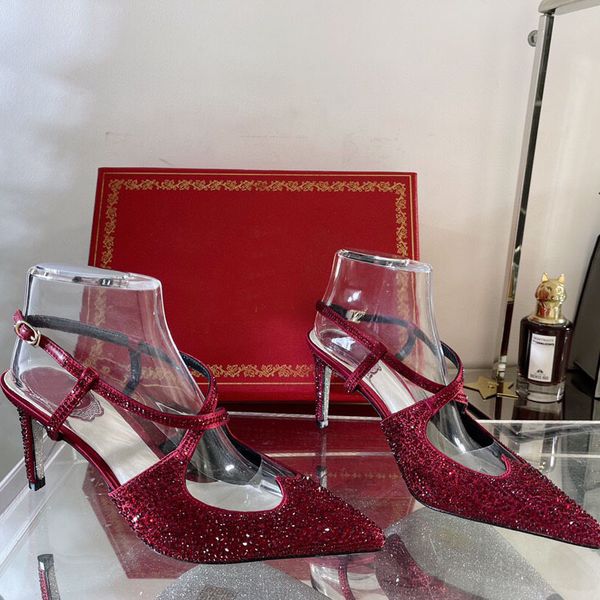 luxury cross band high heel sandals women stilettos pointy toe buckle strap slingback women party shoes shiny crystal banquet sandals, Black
luxury cross band high heel sandals women stilettos pointy toe buckle strap slingback women party shoes shiny crystal banquet sandals, Black