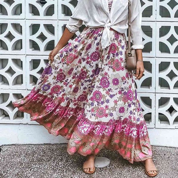 bohemian floral print beach skirt women summer lace up long skirt casual a-line flower skirts pink faldas mujer 210415, Black
bohemian floral print beach skirt women summer lace up long skirt casual a-line flower skirts pink faldas mujer 210415, Black